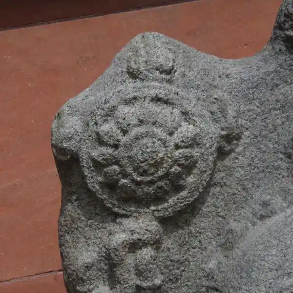 Stone statue of Vishnu, 19th century AD, solar disc